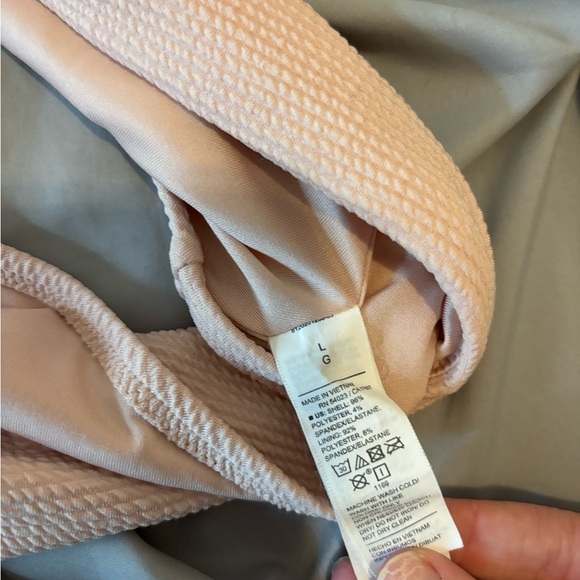 Old Navy Ribbed Pink & White Bathing-suit Bottoms High Waist Bikini Bottoms NWOT - Picture 9 of 10